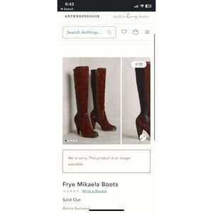 Vintage Frye Boot Rare Mikaela Brown Suede Black Leather Sexy Wooden Heel